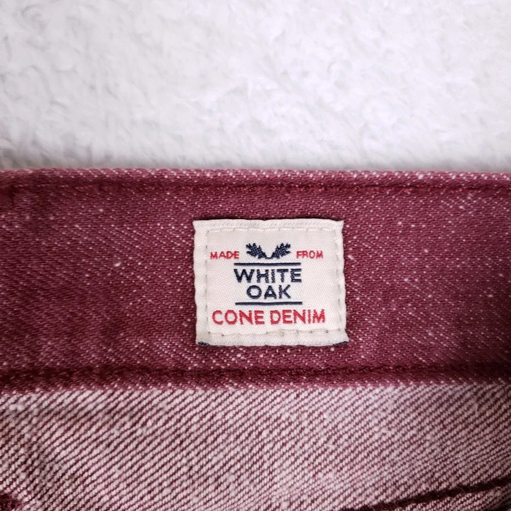 Levi's 501 White Oak Cone Denim Mens 40x32 Red Jeans Button Fly Heritage - Picture 8 of 14